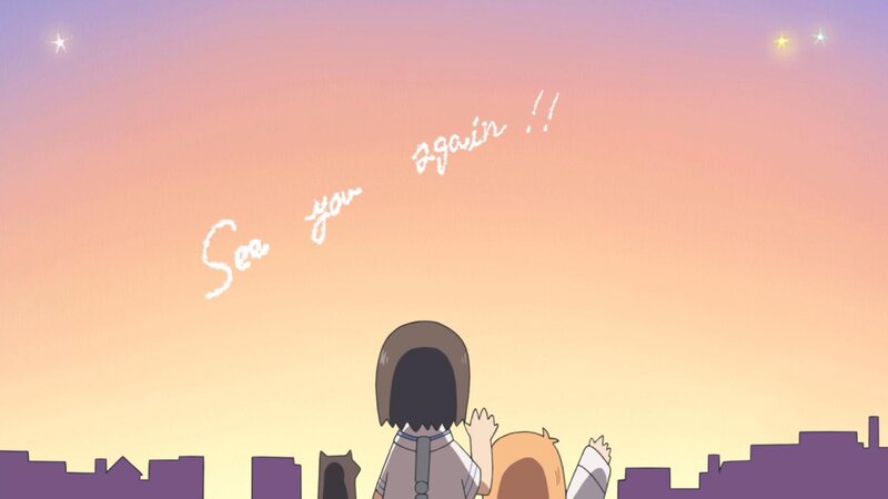 Two Girls Waving Goodbye