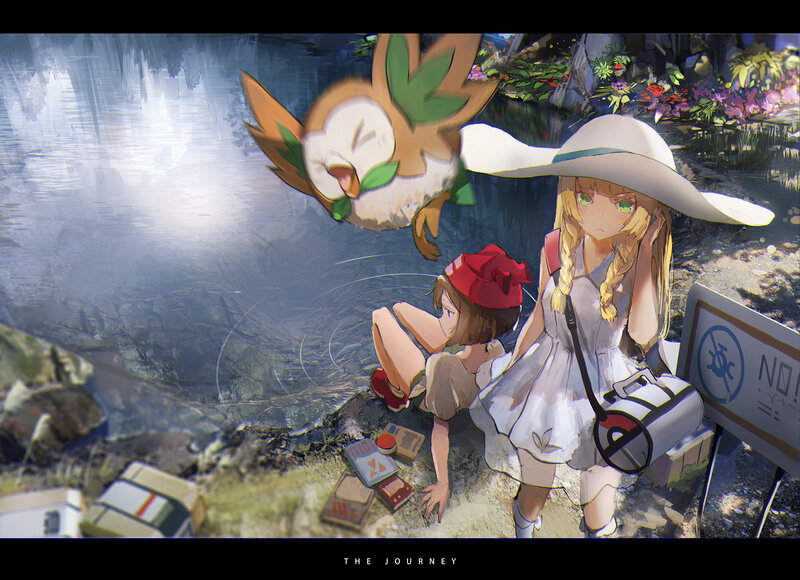 Two Girls with a Bird — White