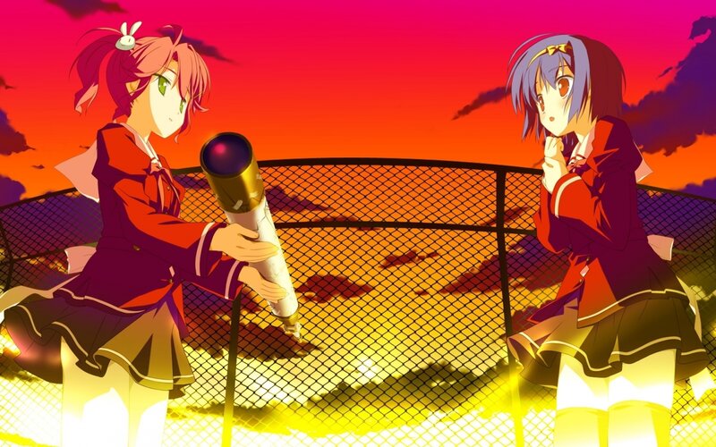 Two Girls with a Device