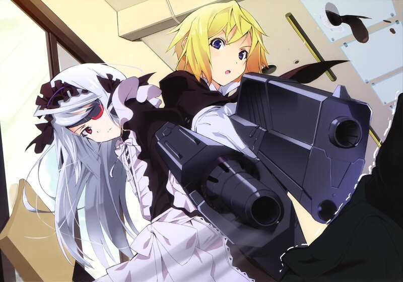 Two Girls with a Gun — White