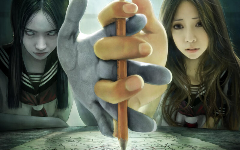 Two Girls with a Hand — Gray
