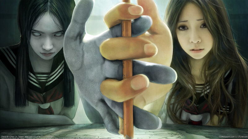 Two Girls with a Hand