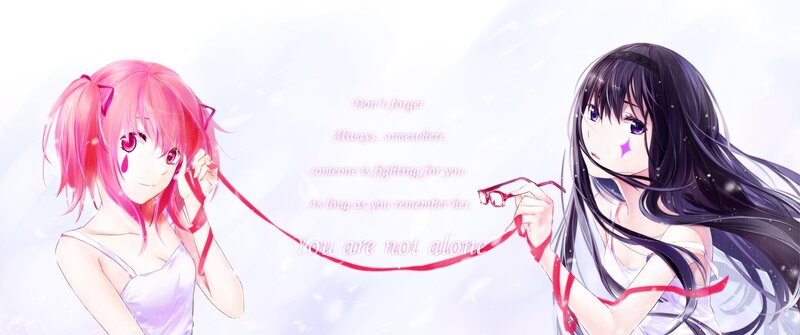 Two girls with a red string