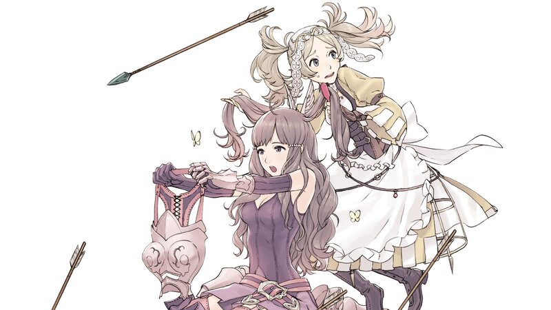 Two Girls with Arrows