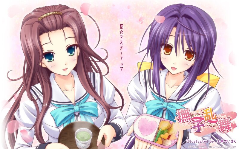 Two girls with bento boxes