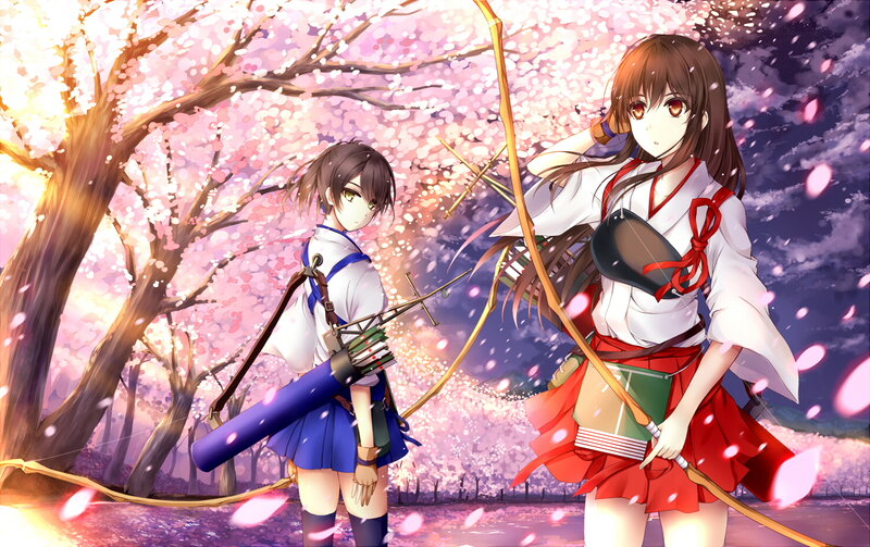 Two Girls with Bows