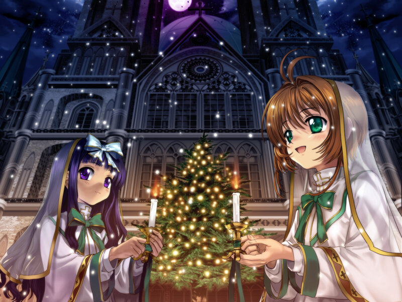 Two Girls with Candles