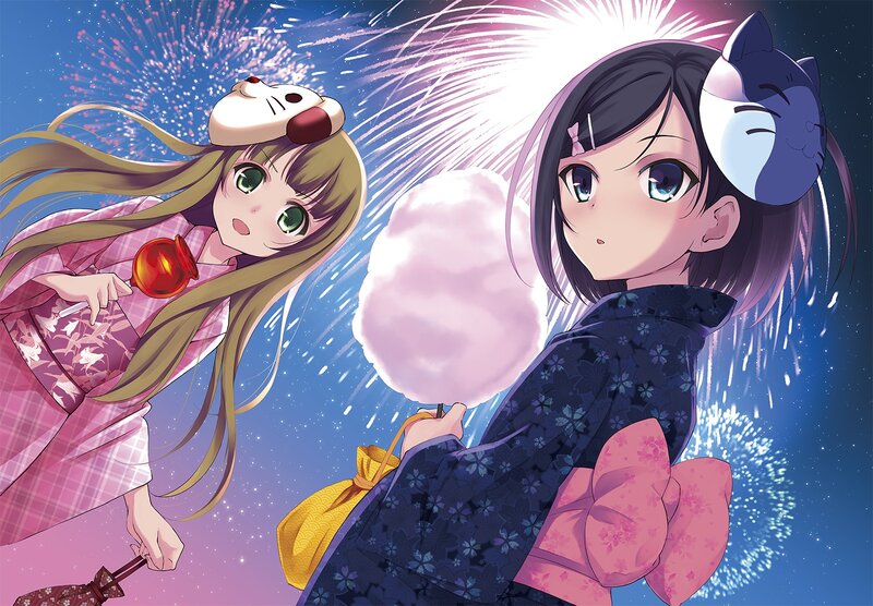 Two Girls with Cotton Candy