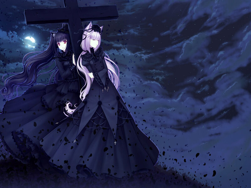 Two Girls with Cross