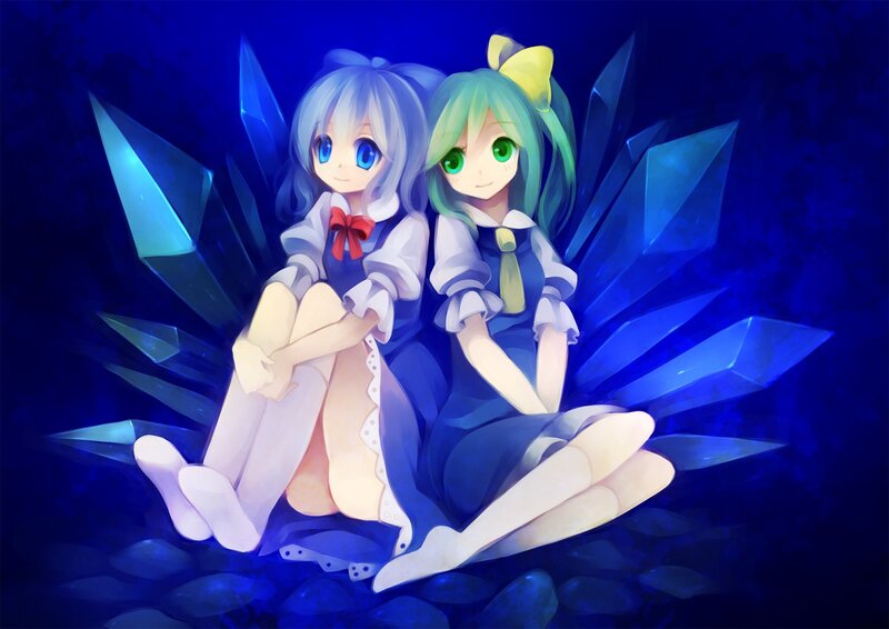 two girls with crystal wings