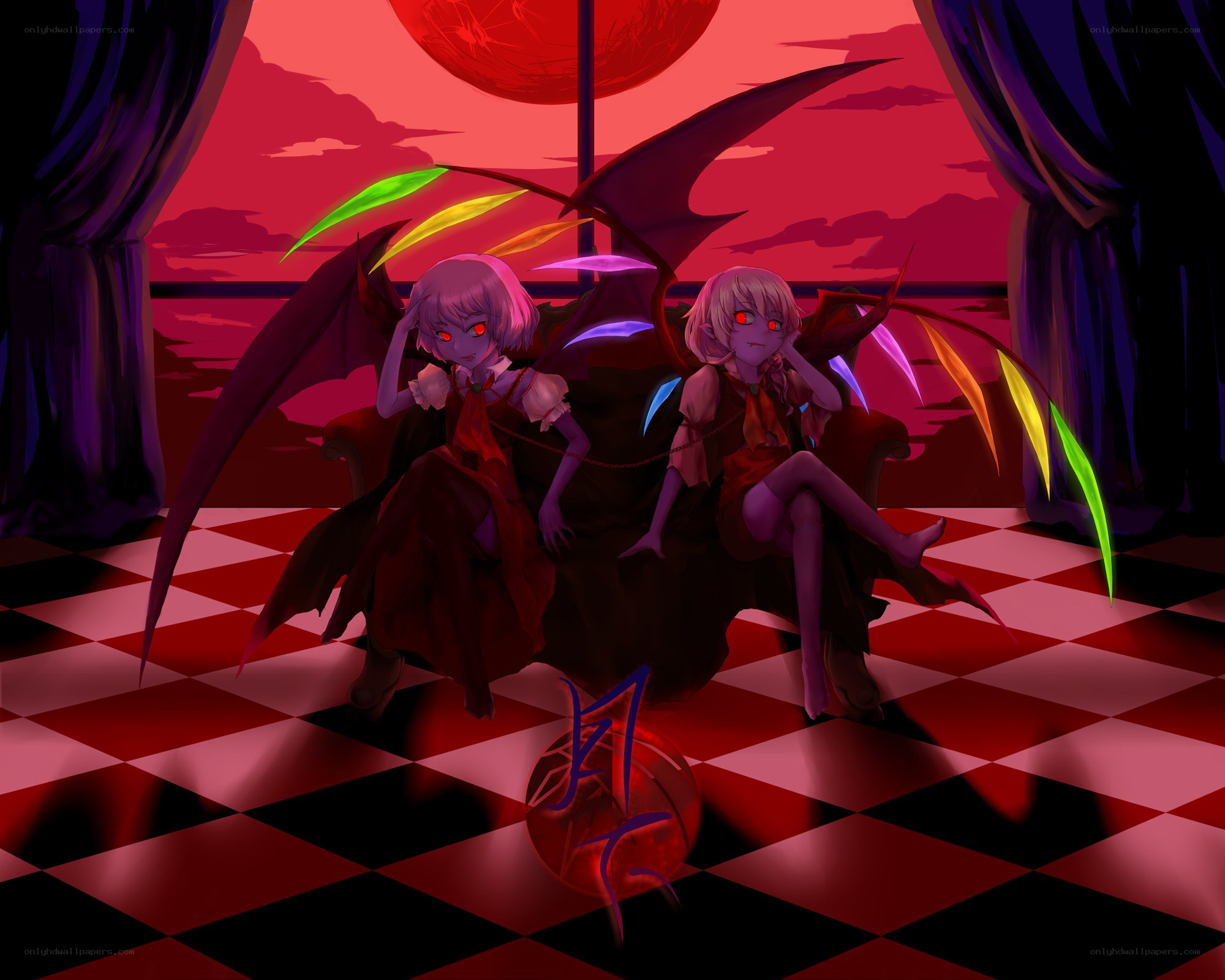 Two girls with dragon wings