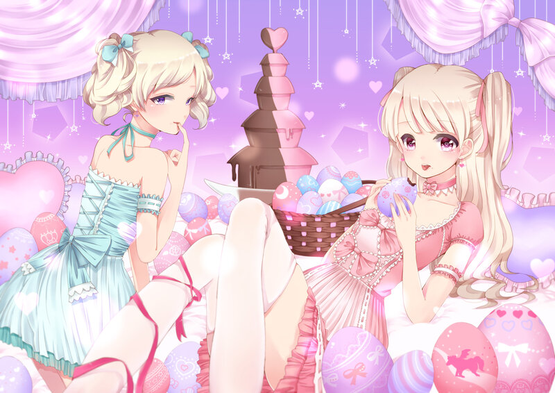 Two Girls with Eggs
