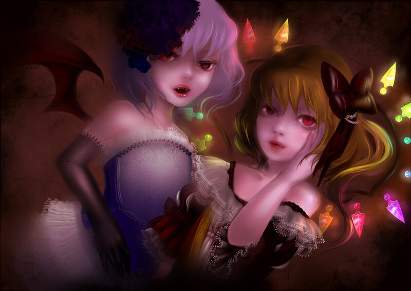 Two Girls with Glowing Arrows