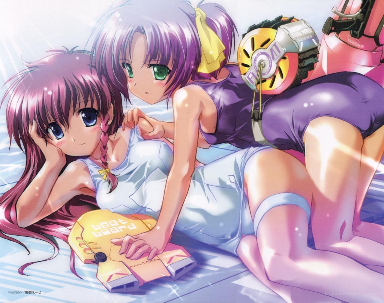Two girls with hoverboards