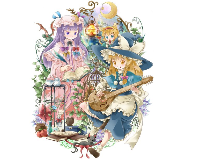 Two Girls with Instruments