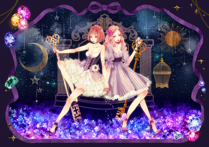 Two Girls with Keys