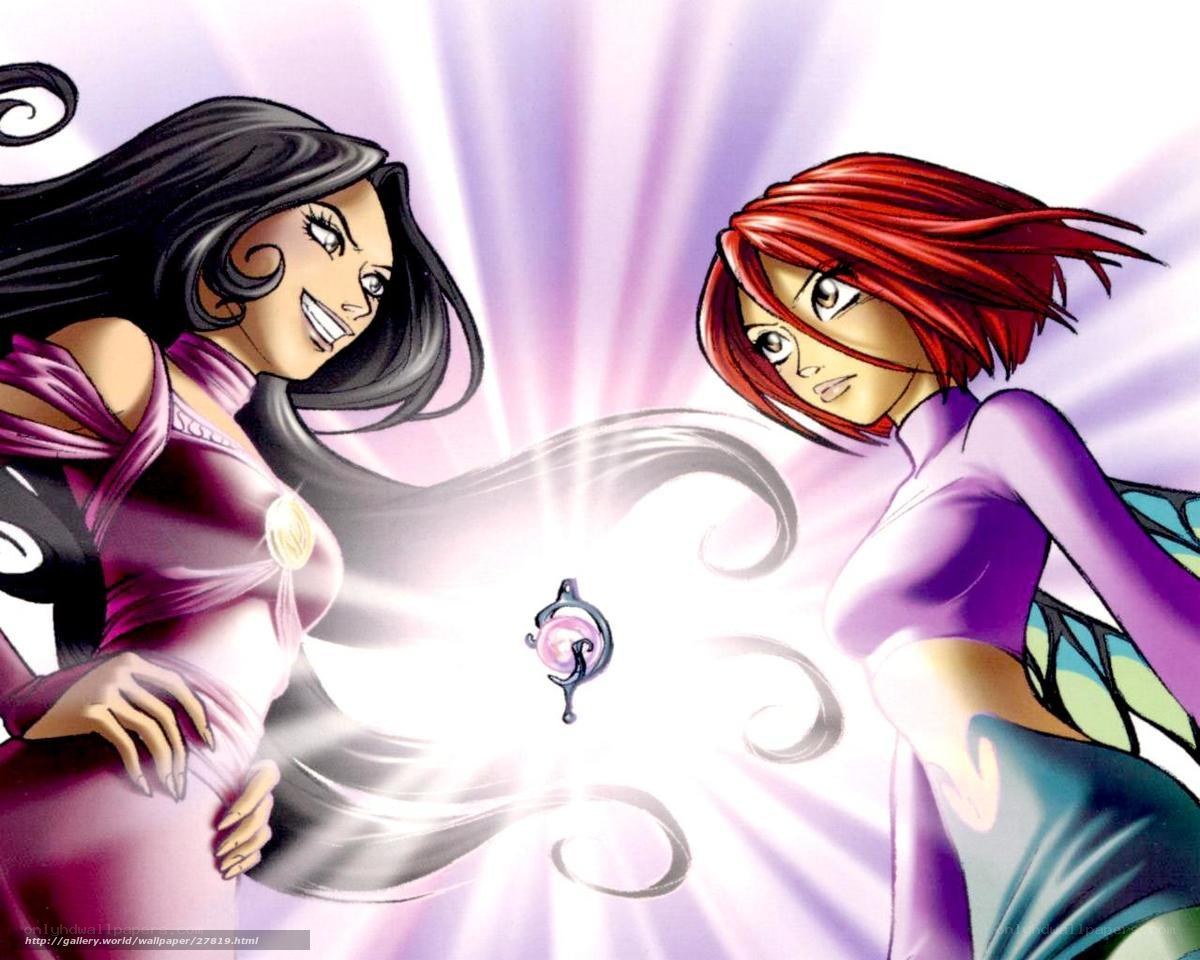 two girls with magical amulet