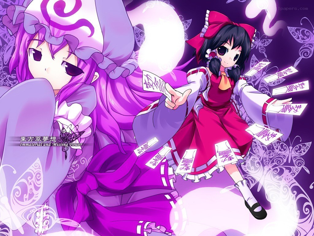 Two girls with magical cards
