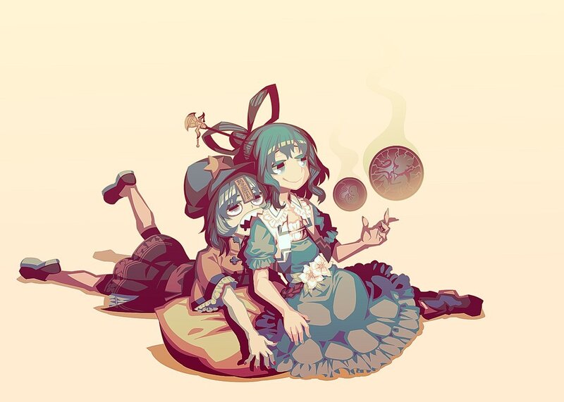 Two girls with magical orbs