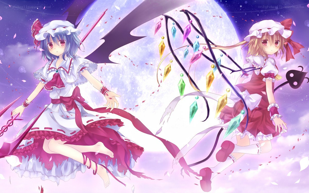 Two girls with magical weapons