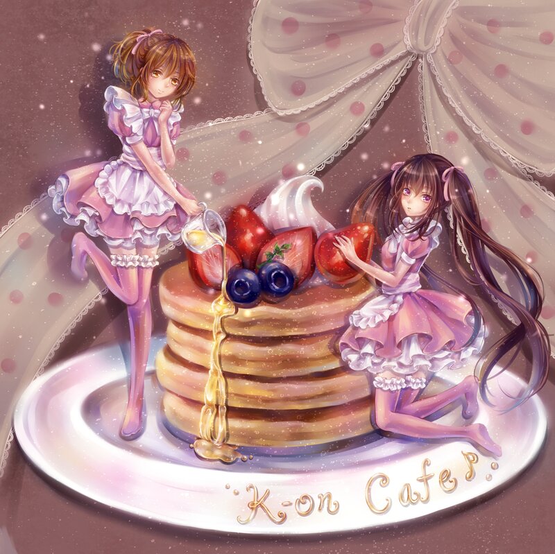 Two Girls with Pancakes