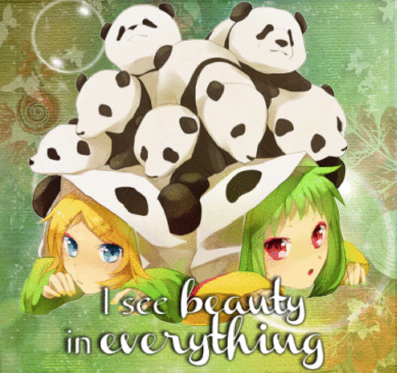 Two Girls with Pandas