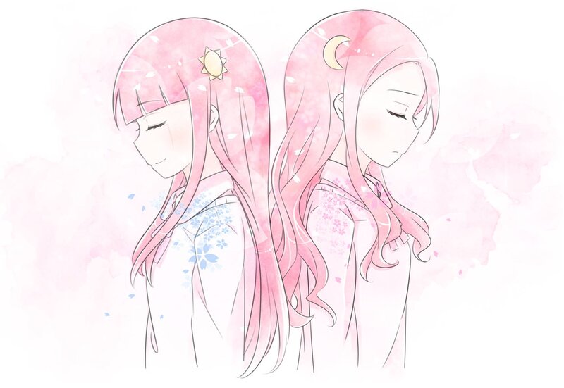 Two Girls with Pink Hair — Serene