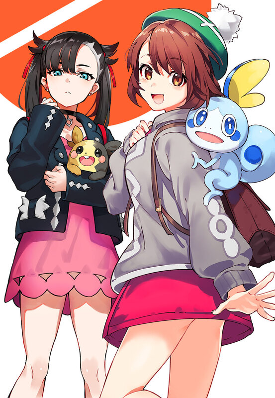 Two Girls with Pokémon — Orange