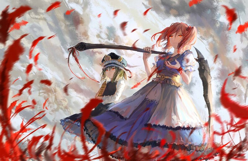 Two Girls with Scythe