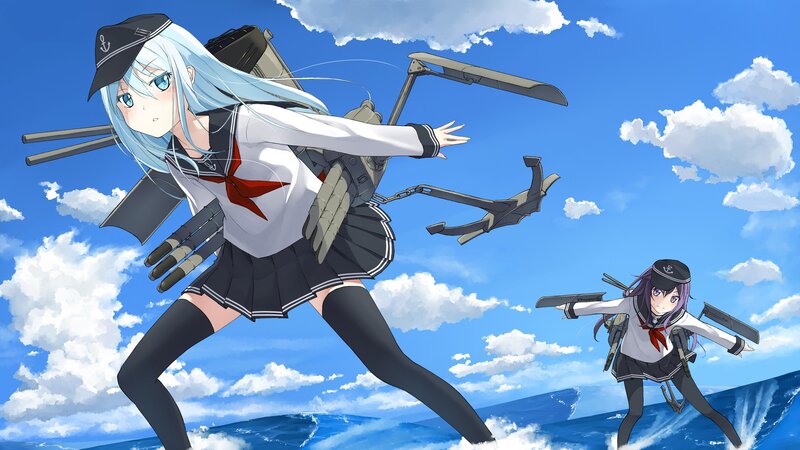 Two Girls with Ship Parts