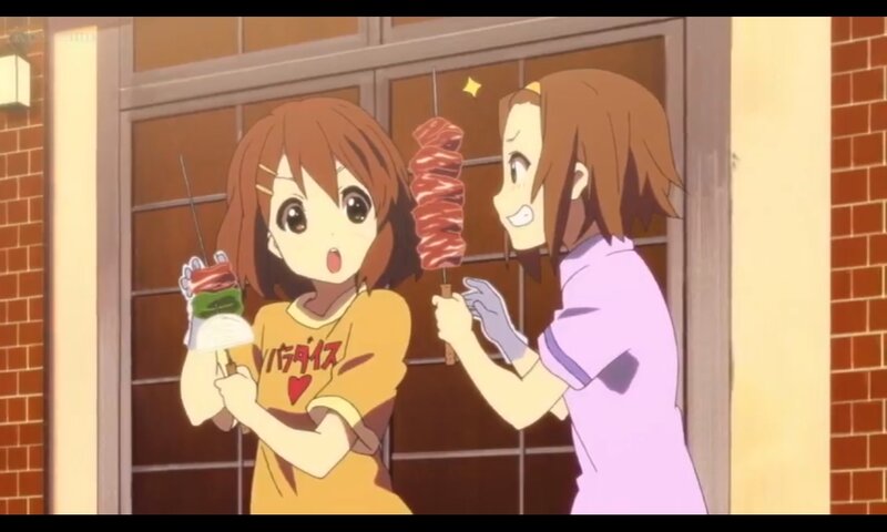 Two Girls with Skewers