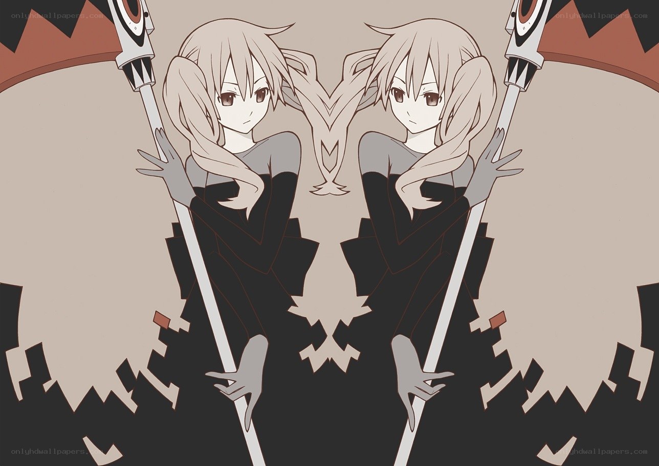 two girls with staffs