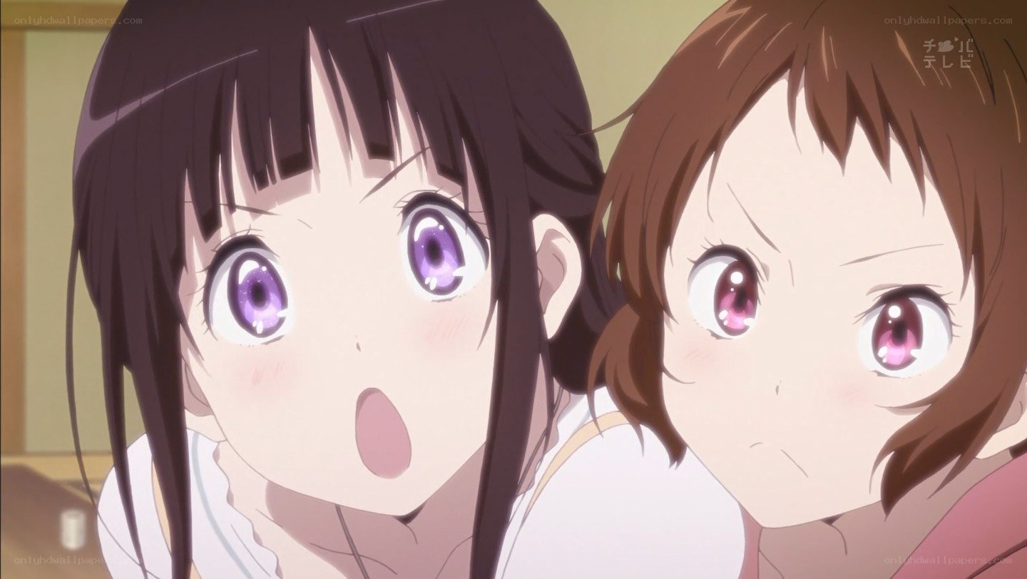 two girls with surprised expressions