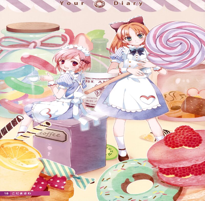 Two Girls with Sweets — Pink, Sweet