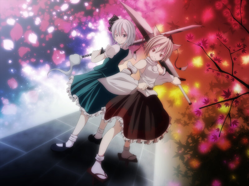 Two Girls with Swords — Pink