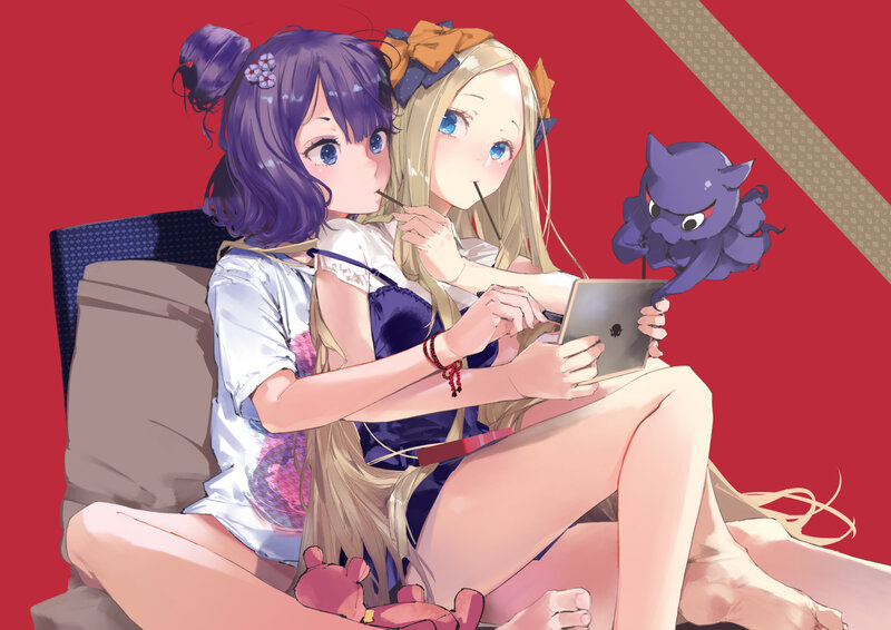 Two Girls with Tablet