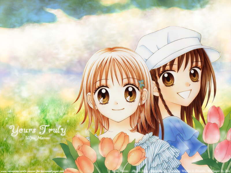 Two Girls with Tulips