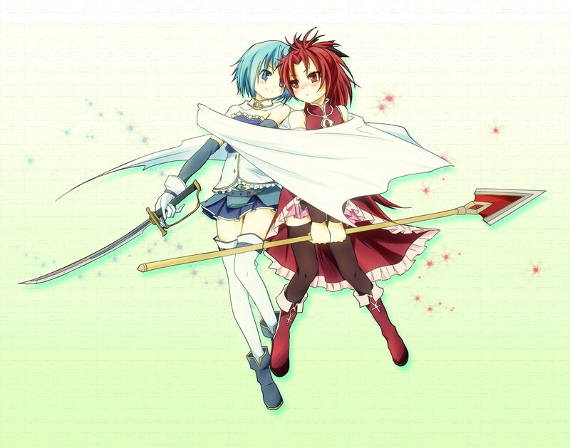 Two Girls with Weapons — Green, Playful