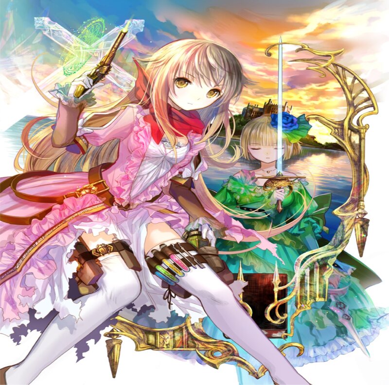 Two Girls with Weapons — Pink, Dramatic