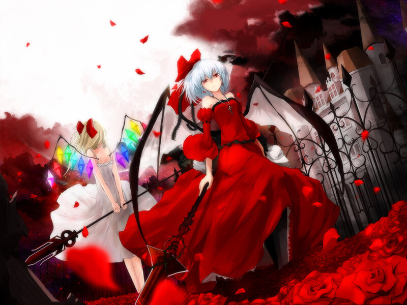 Two Girls with Weapons — Red