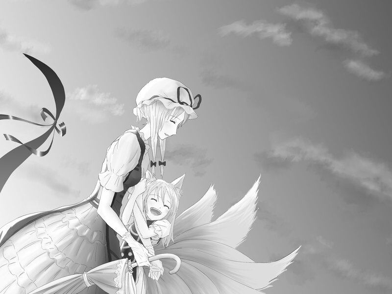 Two Girls with Wings — Black