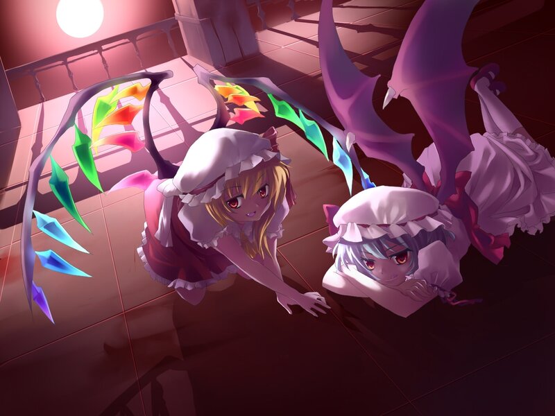 two girls with wings on floor