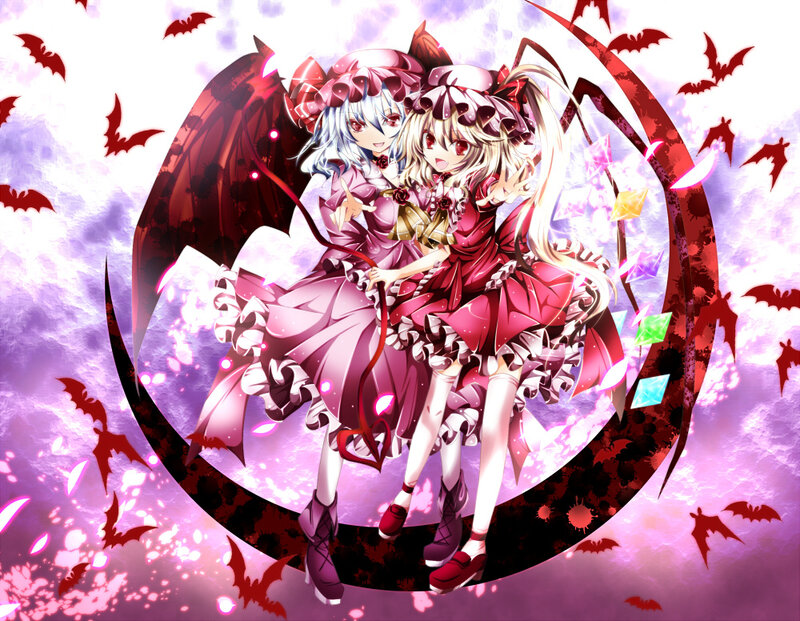 Two Girls with Wings — Pink, Dramatic