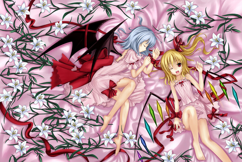 Two Girls with Wings — Pink