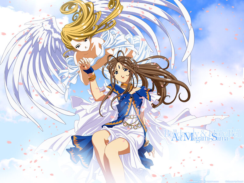 Two Girls with Wings — White, Serene