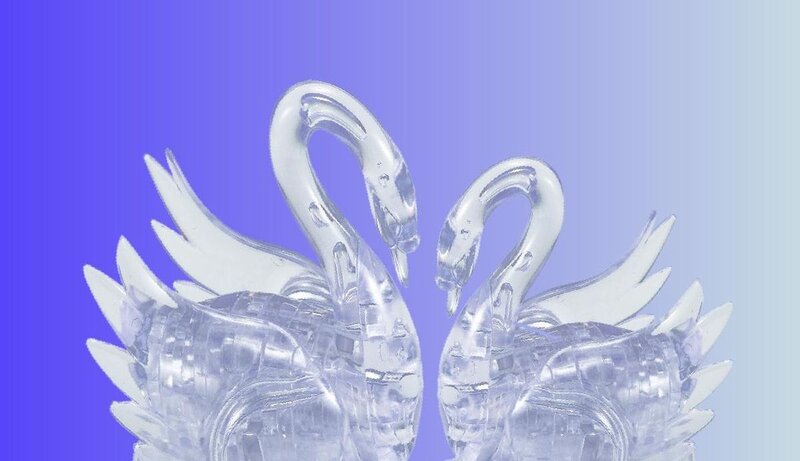 Two Glass Swans