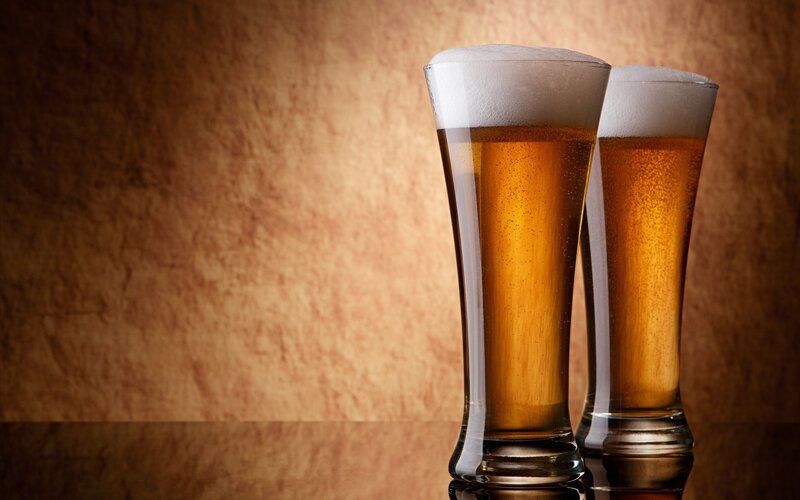 Two Glasses of Beer — Brown, Dramatic