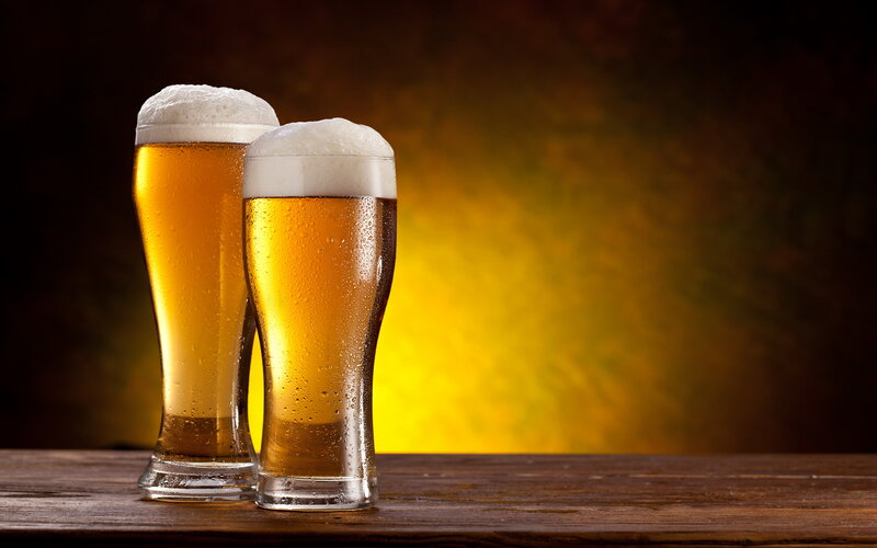 Two Glasses of Beer — Gold