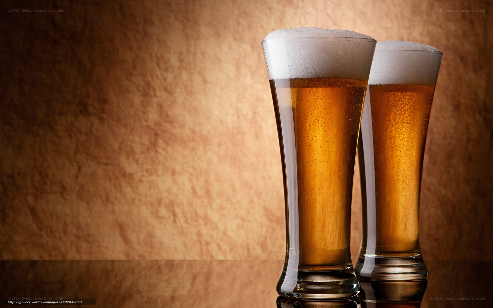 Two glasses of beer