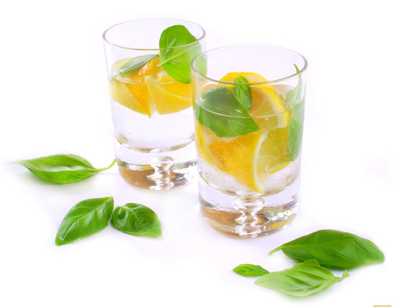 Two Glasses of Lemon Water